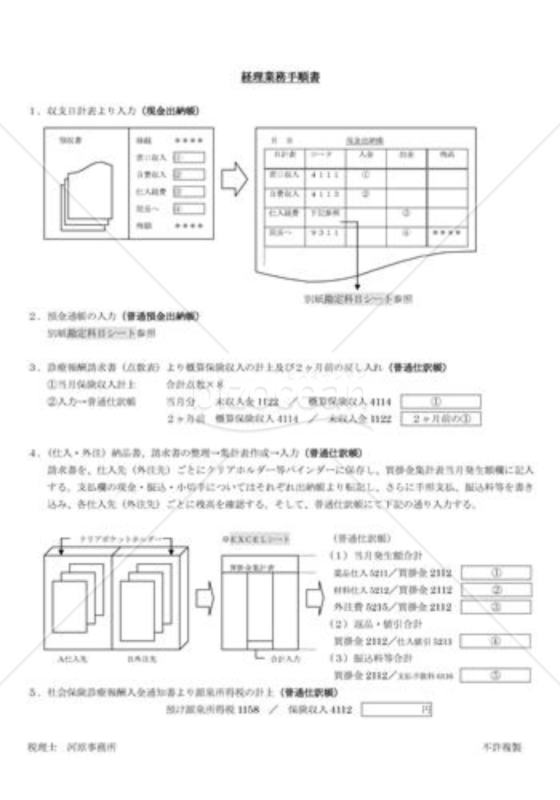 経理業務手順書