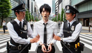 横領で逮捕される日本人のサラリーマン1