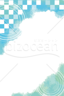 季節の挨拶 メッセージカード用背景画像 縦型 Bizocean ビズオーシャン