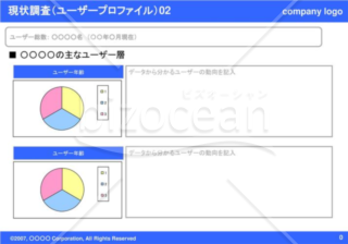 現状調査（ユーザープロファイル）02（Blue）