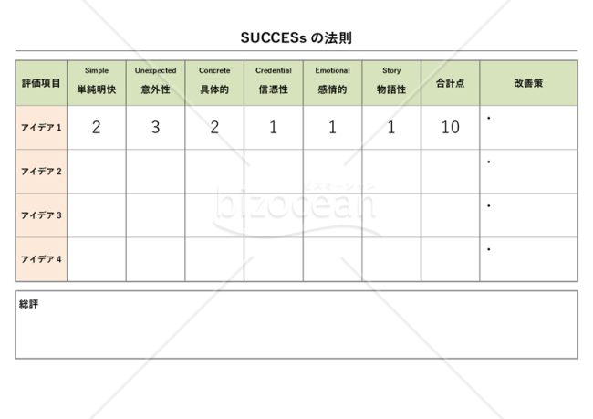 SUCCESsの法則・Word