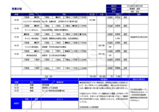 Wordで作る、表で見やすい営業日報（報告書/A4・1枚）