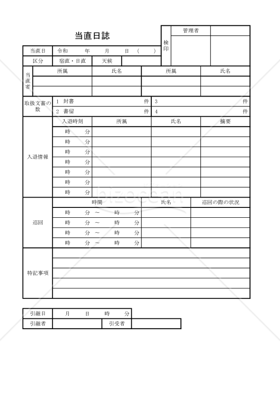 当直日誌 004