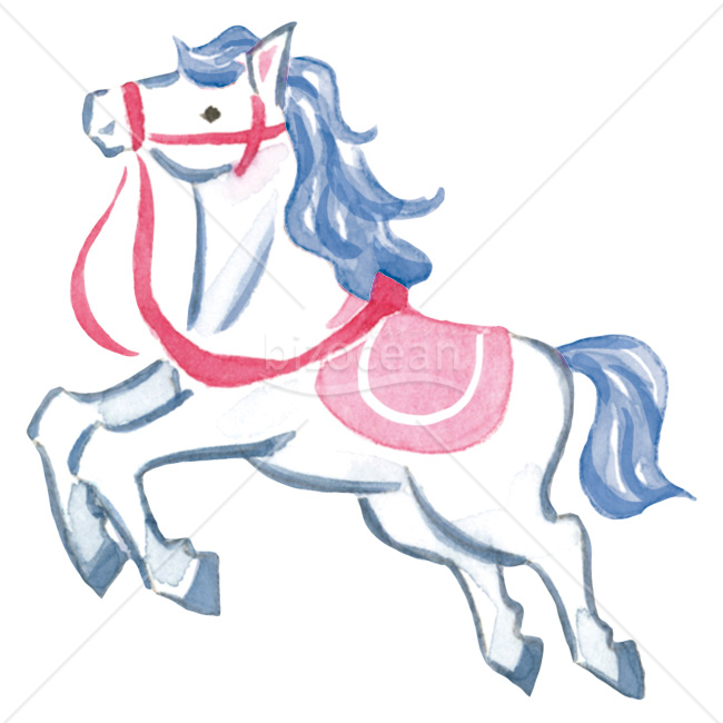 【2026年】「イラスト」優雅な水彩タッチの白馬