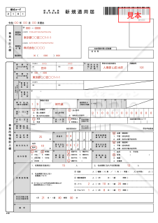 【様式改定対応】健康保険・厚生年金保険　新規適用届【見本付き】