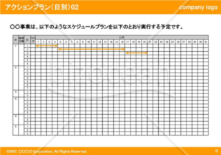 アクションプラン（日別）02（Orange）