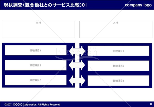 現状調査（競合他社とのサービス比較）01（Navy）