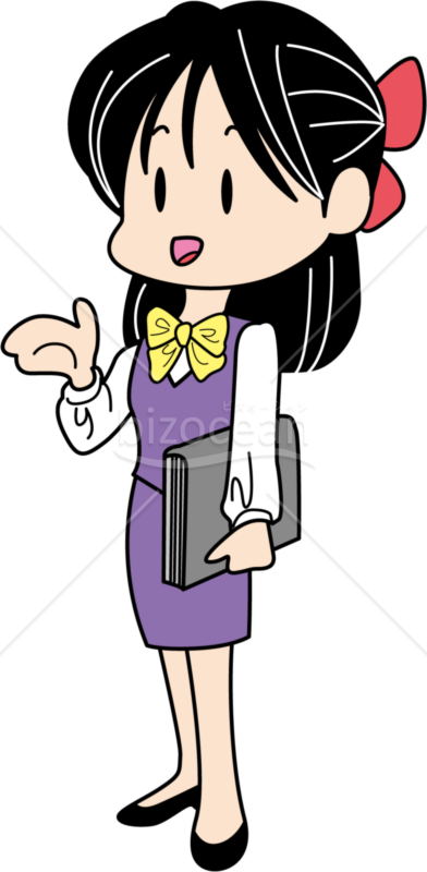 働く女性のイラスト素材