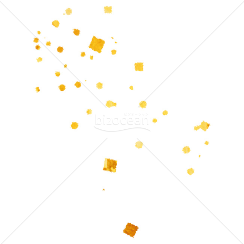 「イラスト」金の紙吹雪