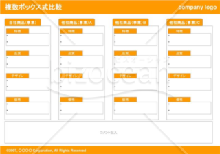 複数ボックス式競合比較（Orange）