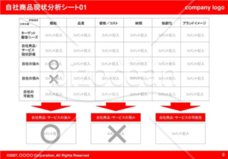 自社商品現状分析シート01（Red）