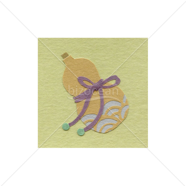 【2026年】「イラスト」青海波を透かす瓢箪の吉祥飾り