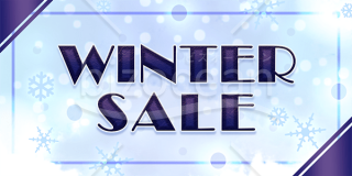 WINTER SALE 冬のバーゲンのメール素材