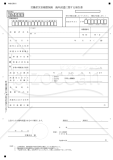 海外派遣に関する報告書（東京労働局配布版）