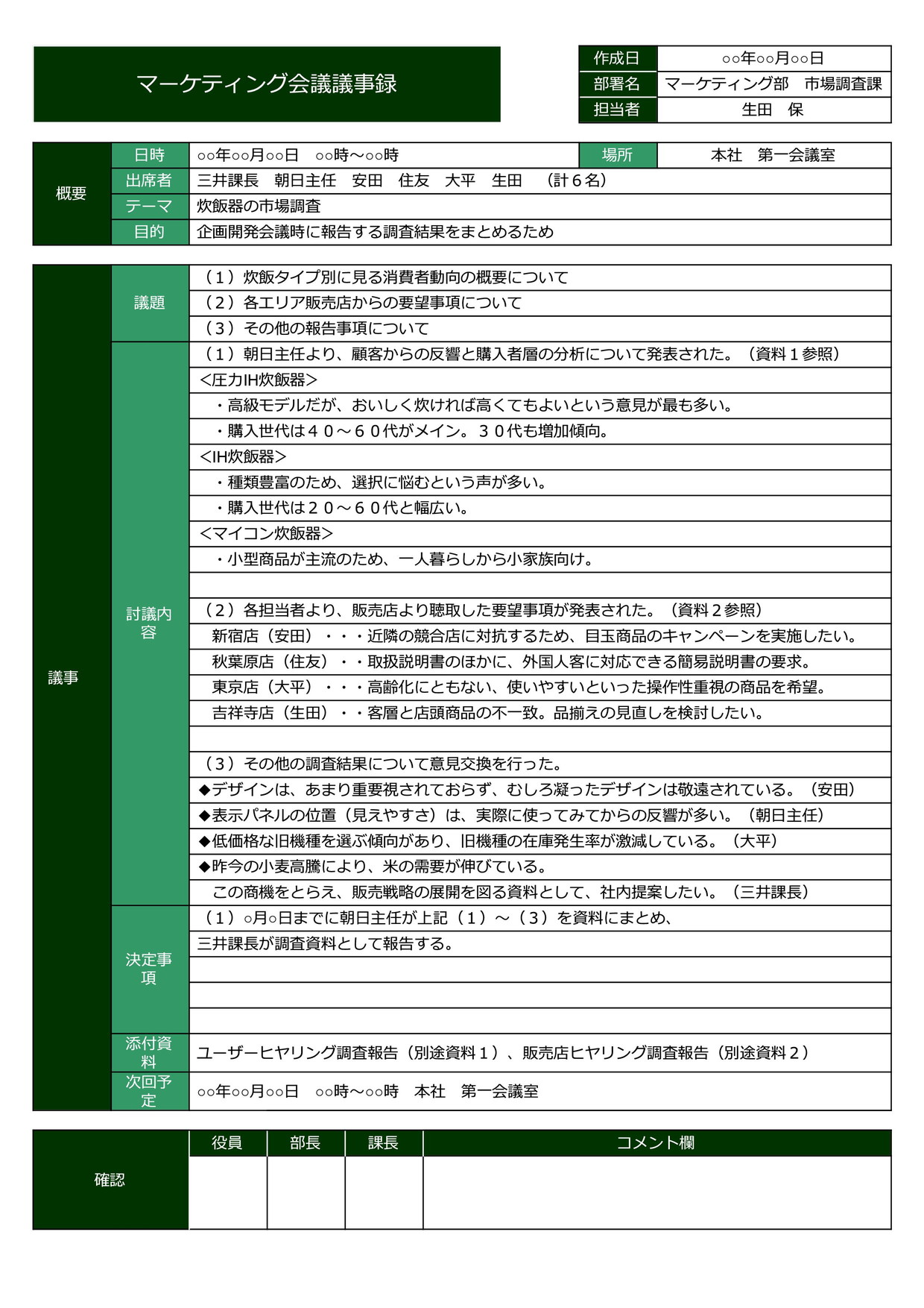 Googleドキュメント Googleドキュメントで作るa41枚の議事録 Bizocean ビズオーシャン