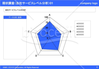 現状調査（自社サービスレベル分析）01（Blue）