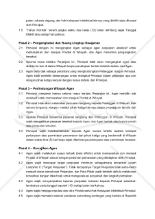 【参考和訳付】PERJANJIAN KEAGENAN PENJUALAN（販売代理店契約書）
