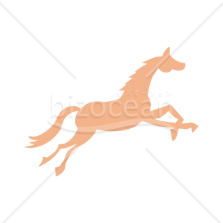 【2026年】「イラスト」優しいオレンジ色で描かれた駆ける馬のシルエット