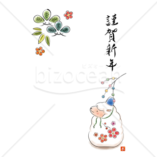 烏帽子の未・水彩
