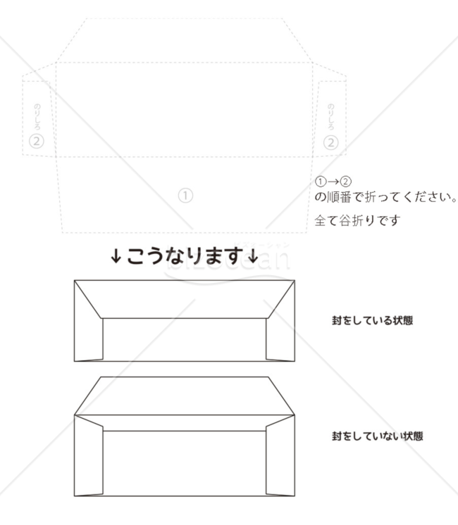 チケット用封筒