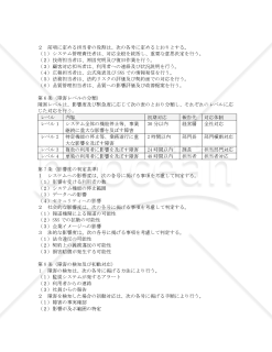 システム障害対応規程
