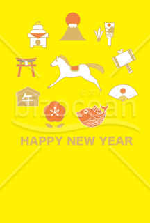 黄色の馬アイコン