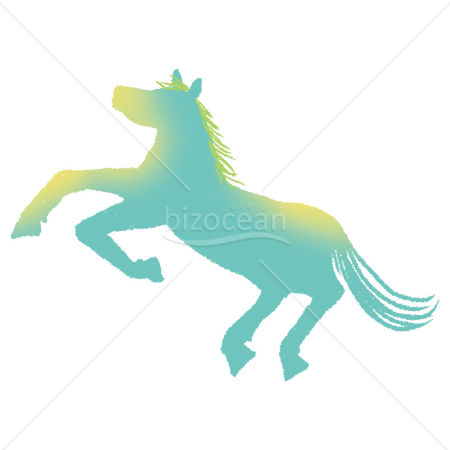 【2026年】「イラスト」パステル画風のグラデーションの馬