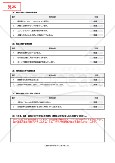 従業員満足度（ES）調査用テンプレート（リスト形式版）・Google スプレッドシート