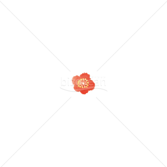 「イラスト」ちいさな梅の花