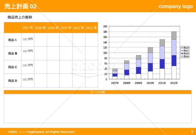 売上計画02（Orange）