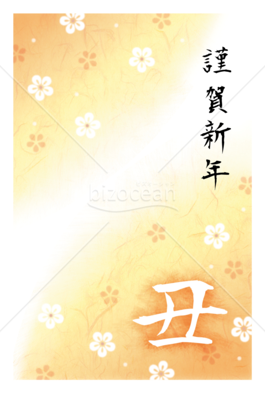小花柄・丑橙