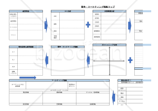 競争マーケティング戦略シート（事例付き）