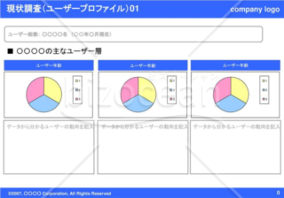 現状調査（ユーザープロファイル）01（Blue）