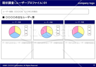 現状調査（ユーザープロファイル）01（Navy）