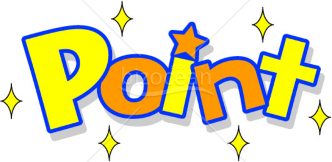 POINT(ポイント)文字のイラスト