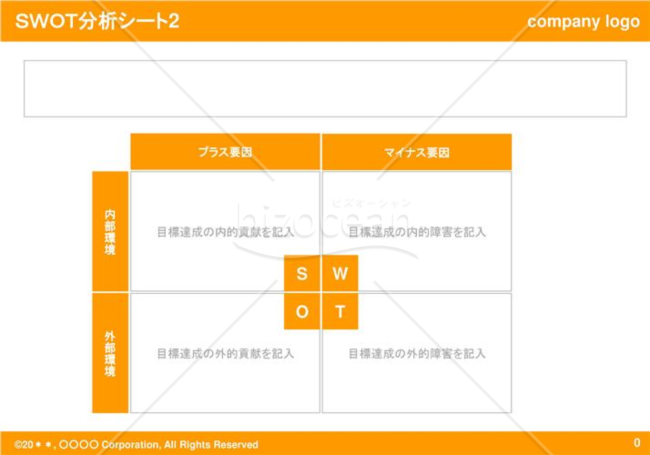 SWOT分析シート02（Orange）