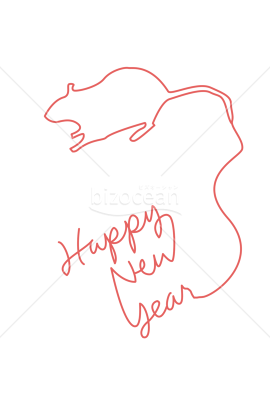年賀状2020 One Line