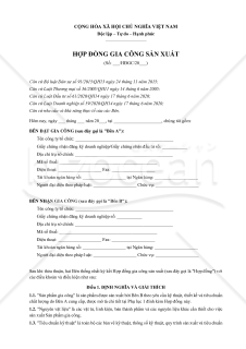 【参考和英訳付】HopDongGiaCongSanXuat_ViJaEn（製造委託契約書）