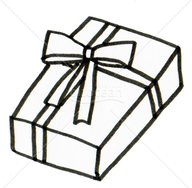 クリスマスプレゼント(線画)