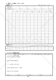 作業環境測定結果記録表（B．特定化学物質、鉛、有機溶剤、石綿用）