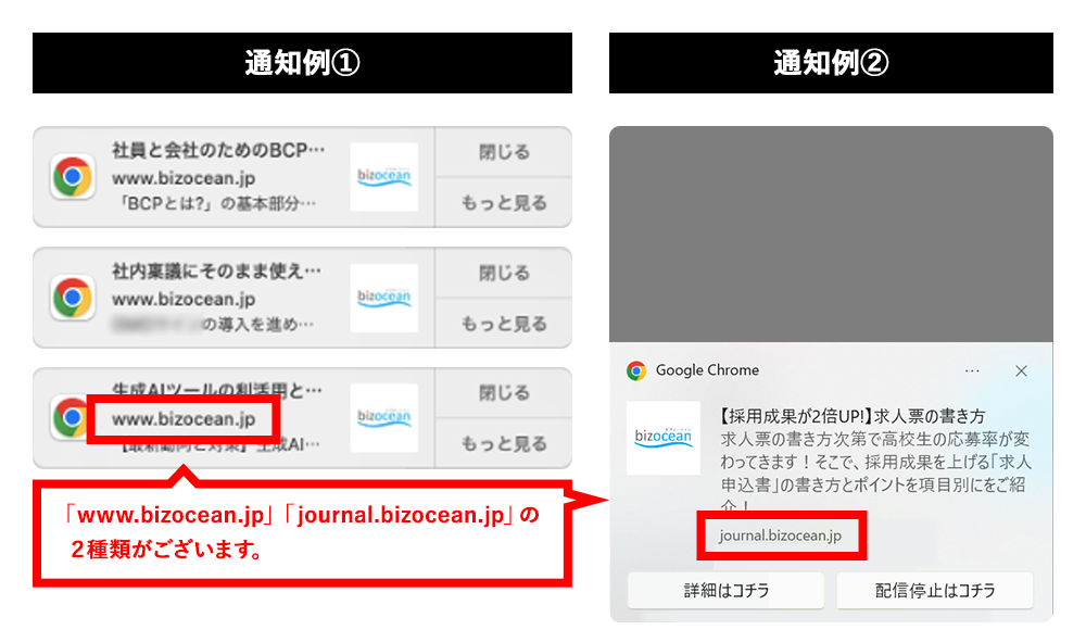 通知例2種